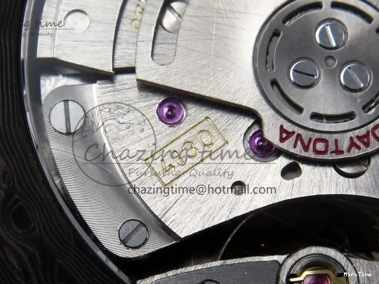 MiroTime 0513 Refined Daytona DIW Carbon Case DIWF Edition Black White Dial Orange Diamonds Bezel on White Nylon Strap A 1668